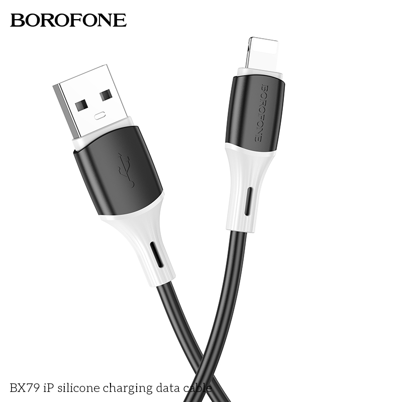 BOROFONE BX79 silicone USB-A to Lightning cable NZ 3